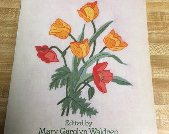 Old Fashioned Floral Iron-On Transfer Patterns, 1992, Waldrep for embroidery or other craft projects