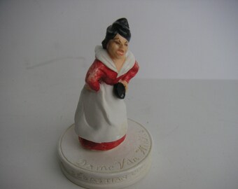 Sebastian Miniatures, Washington Irving Series, Dame van Winkle, SML144A, 1981, Collector ltd ed, fushia label