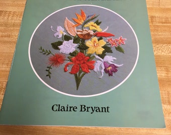 Tropical Flowers Iron-On Transfer Patterns, 1992, Bryant, for embroidery or other craft projects