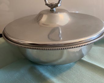 Aluminum BW Buenilum, Covered Serving Dish, 1950s vintage, Pre-owned