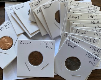 Lincoln Memorial, Cent or Penny, Copper, 1959-1970, Circulated