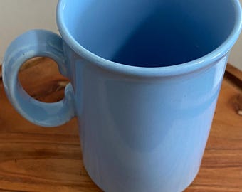 Blue, KilnCraft Mug, Ceramic, England, 4.5” tall x 3” diameter