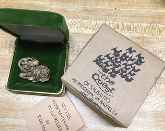 Goat, Netsuke Reproductions in Bas-relief by Ralph Massey, 1980, Animal Series