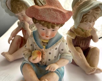Baby, Shelf Sitters, 1950s, Andrea Sadek, Porcelain, 4-4.5” tall