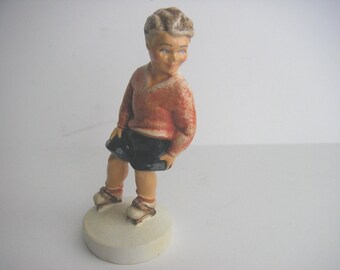 Sebastian Miniatures: Sidewalk Days Boy on Roller Skates - 1980 Limited Edition