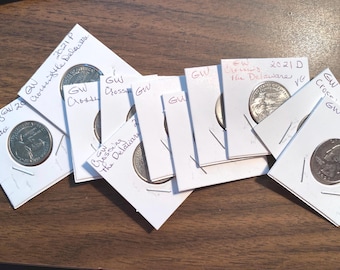 Geo Washington Quarters, Uncirculated Proof Finish or Circulated, 1990-2021