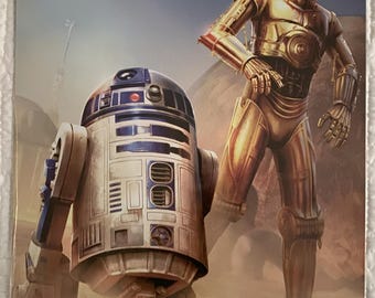 R2D2, Star Wars Movie, metal sign, 12 x 16, USA V2768