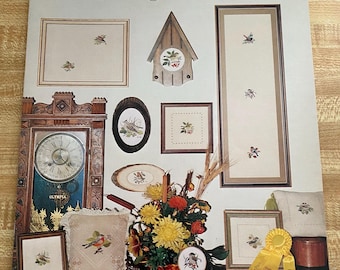 Birds to Cherish,  Cross Stitch, 10 Bird Graphics ,  by Mary L Gough, Booklet, 1981
