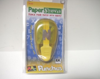 Punch, Paper Shape, Alpha, 3/4" high x 3/4",  ONLY Have N, Y, Z