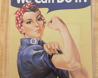 Rosie, We Can Do It, Retro metal sign, 12 x 16, USA V796