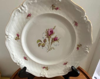 Royal Coburg, Germany, Moss Rose, Dessert/salad plate, 7 1/2” diameter