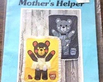 Bear Mother's Helper, Wall Hanging, 1979, 23" x33", Pattern only   #3715