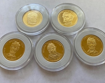 Presidential Dollar, S Proof Coin, US Mint Manganese-brass