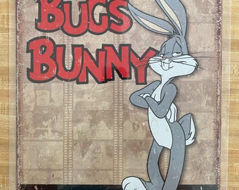Bugs Bunny,  Warner Bros Comic, Retro metal sign, 12 x 16, USA V1851