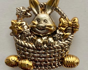 Easter Bunny, Best, Pin or Pendant, 1970s, Vintage