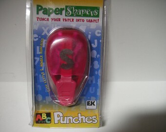 Punch, Paper Shape, Alpha, 3/4" high x 3/4",  E, N, S, Y, Z.   APA