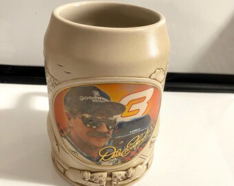 Dale Earnhardt Sr, Embossed Ceramic Mug, NASCAR