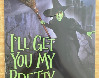 I'll get you my pretty, WOZ, Turner Ent, Retro metal sign, 12 x 16, USA V1902