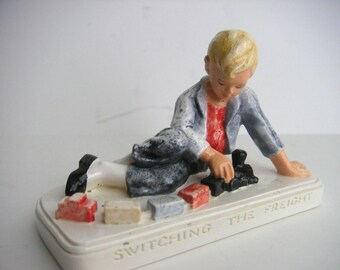 Sebastian Miniatures: Children at Play - Switching the Freight, 1981