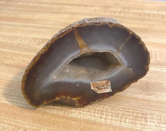 Geode, Paperweight, Rock Quartz, Ocho Coco, Druzy, from Brazil                      GP-rock