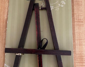 Wooden, Art Display, Easel, stand 6” tall.  New