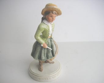 Sebastian Miniature: Girl with Hoop - Games of Springtime (1981 Red Label SML217)