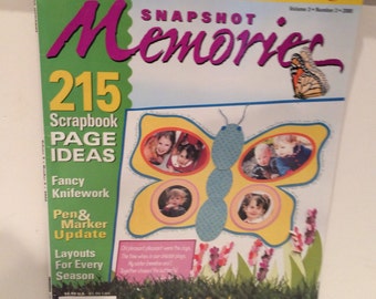 Snapshot Memories, 215 scrapbook ideas, Vol 3, No. 3, 2000