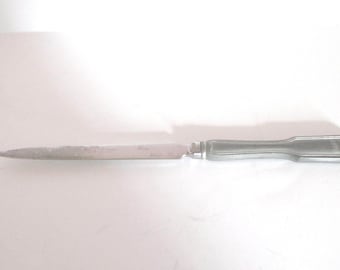 Reed & Barton, Pewter, Letter Opener, Imprinted MG 1898 Golf Clubs, 1979, 8" long