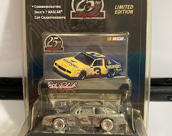 Dale Earnhardt Sr, Limited Edition, Silver, 25th Anniversary Car, 1999, 1/64 scale, sealed pkg