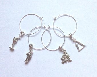 Holiday, Goblet, Wine, Charm Set, Silver plated, WG4