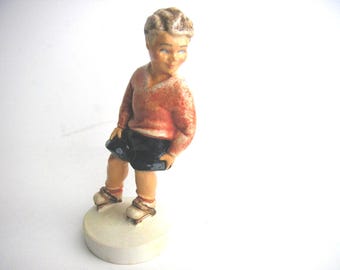 Sebastian Miniatures: Sidewalk Days Boy on Roller Skates - 1980 Limited Edition