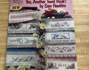 Yes, Another Towel Book!  Cross Stitch, 17 Pages,  by Sam Hawkins, Booklet, 1993, 3629