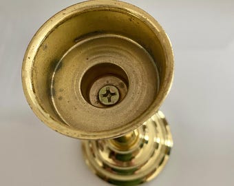 Baldwin Brass, Candle Holder, Partylite, 7” tall