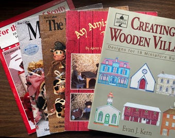 Fabric & Wood Project Booklets with Traceable Designs
