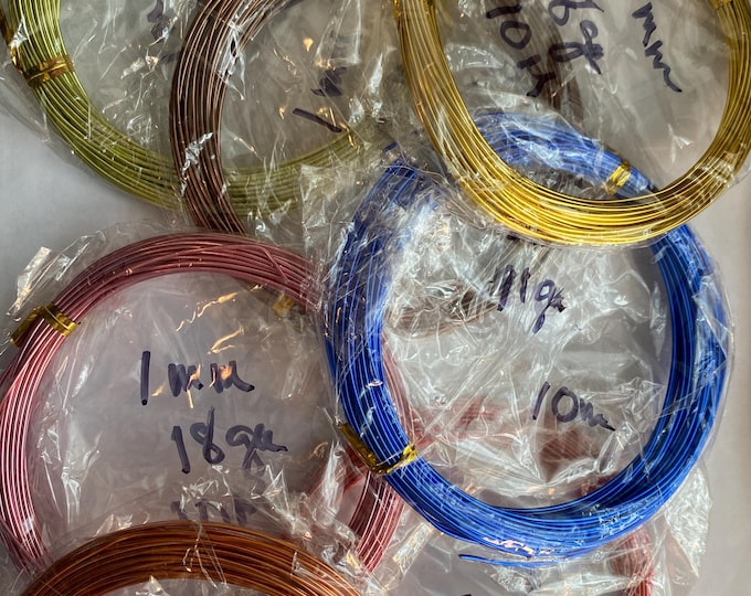 Featured listing image: Anodized Aluminum Craft Wire: 1 mm, 18 Gauge, 10 M