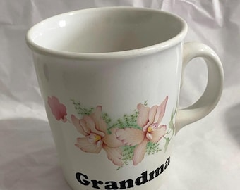 Vintage Mug, Grandma, made in England, 3 3/4” tall x 3” diameter