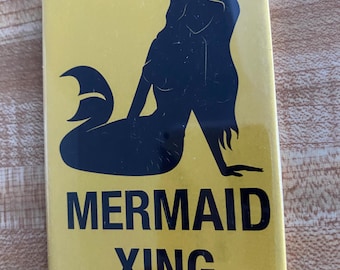 MERMAID XING, Laminated Metal Magnet, 2 1/2"x3 1/2", MGMER19