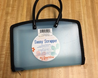 Sassy scrapper, case, binder, coupon, organizer, 6 pockets, new,