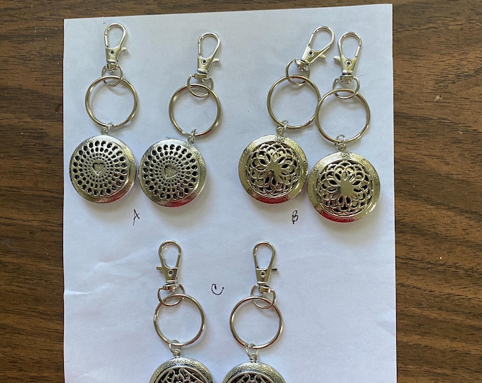 Featured listing image: Aromatherapy Keyring, Bag hanger, Charm holder