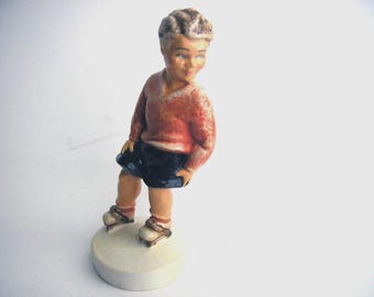Sebastian Miniatures: Sidewalk Days Boy on Roller Skates - 1980 Limited Edition