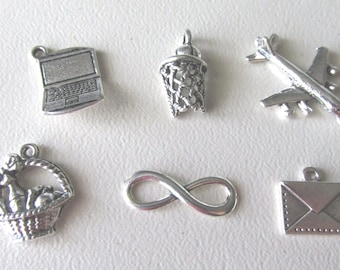 Lot of Charms, The Fault in Our Stars theme, Pewter charms   FIOS-1