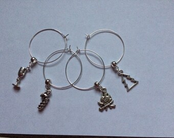 Holiday, Goblet, Wine, Charm Set, Silver plated, WG4