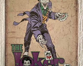 The Joker,  DC Comic, Retro metal sign, 12 x 16, USA V2090
