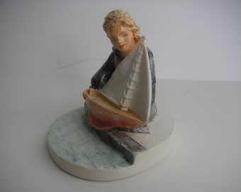 Sailing Days, Girl, Sebastian Miniatures, red label 1981, SML 386, limited ed 6551/10K, Lance 2104