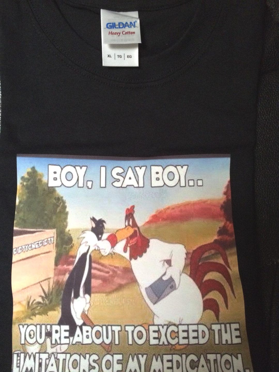 T-shirt, Foghorn Leghorn, Boy, I Say Boy, Adult Sizes, 100