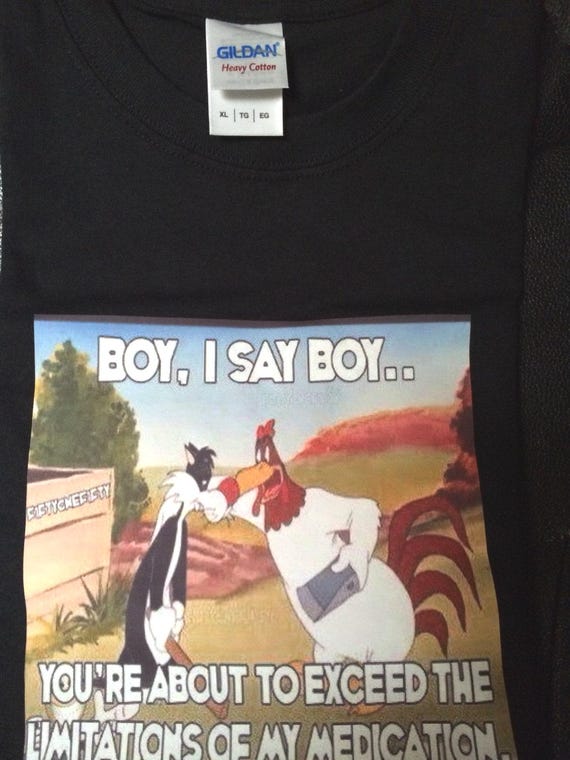 T-shirt, Foghorn Leghorn, Boy, I Say Boy, Adult Sizes, 100