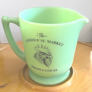 Farmhouse Market, Rooster, Quart Pitcher, Jadiete, Reproduction, Decor, 2000, McKee