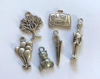 Paddington, Bear, Movie theme charms - 6 pcs  #3