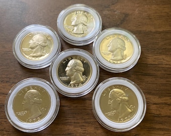 George Washington Quarters, ‘S’ Proofs, 1969-1998