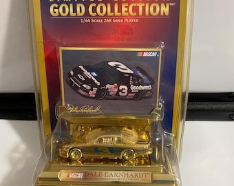 Dale Earnhardt Sr, Limited Edition, Gold Car, 1999, 24kt gold, 1/64 scale, sealed pkg